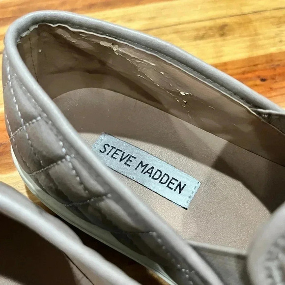 Steve Madden slip on Quilted Ecentrcq  shoes color: Nude - Picture 5 of 12